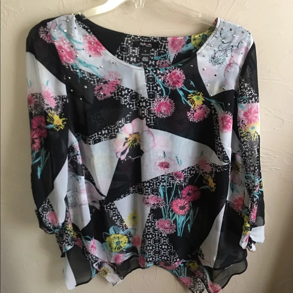 Plus size dress blouse